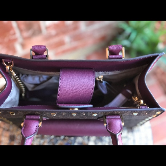 Michael kors Bridgette studded satchel crossbody - Picture 4 of 8